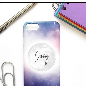 Personalised Phone Case, Dream Moon Phone Case, Personalized Phone Case, iPhone, Samsung, LG, Google image 4