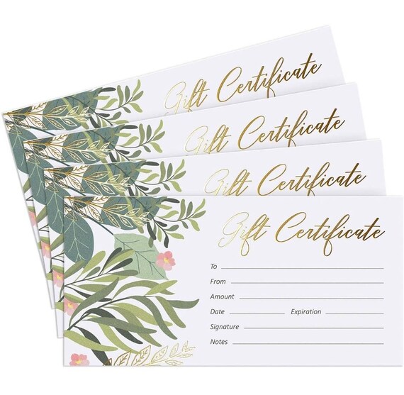 Customizable Gift Certificate to Shop Moonlitfern. Giftable. - Etsy