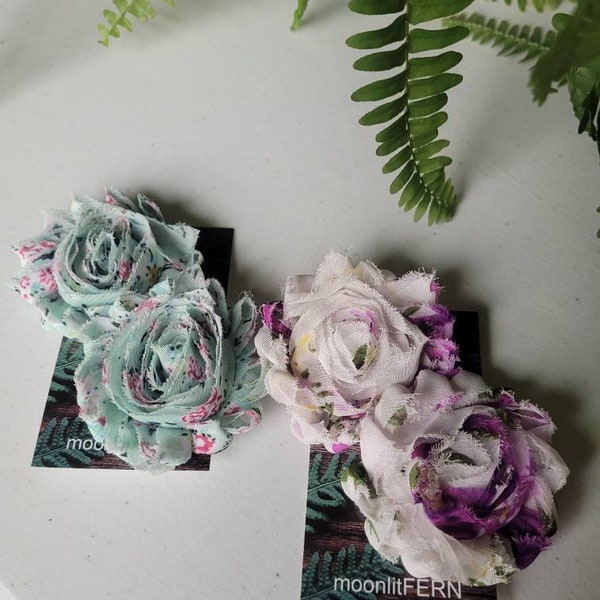 Shabby Chic Alligator Clip Bows