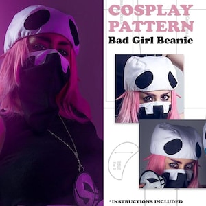 DIGITAL FILE |  Bad Girl Beanie Hat Sewing Pattern
