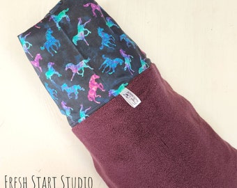 Asciugamano con cappuccio cavallo - Asciugamano da spiaggia per bambini - Asciugamani per bambini - Asciugamano con cappuccio personalizzato - Asciugamano con cappuccio per ragazze - Regali per bambini - Asciugamano da bagno con cappuccio -