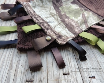 Vivaio di coperta - Camo Camo - Camo Baby Gift - personalizzata regalo bambino - regalo per nuovo bambino - Camo Baby Blanket - Camo Taggie coperta