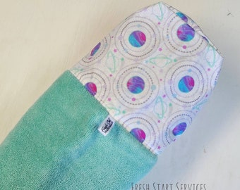 Glittler Hooded Towel - Telo mare personalizzato - Asciugamani per bambini - Moon and Stars Beach Towel - Girls Hooded Towel - Kids Beach Towel-