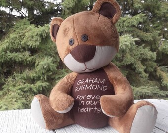 Bereavement Bear - Weighted Teddy Bear - Infant Loss Gift - Memorial Teddy Bear - Miscarriage - Custom Teddy Bear - Bereavement Gift