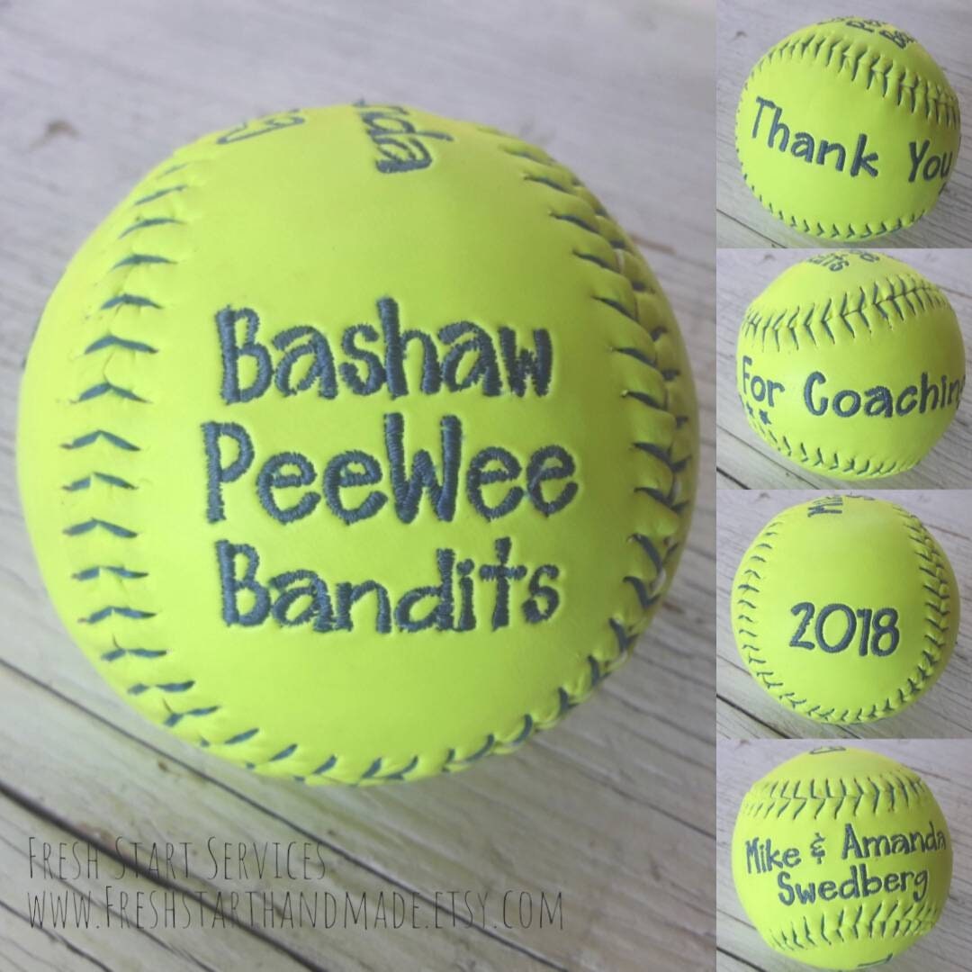 Softball Coach Gift Basball Coach Gift Personalized Coach Etsy