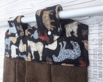 Casa colonica Asciugamano sospeso - Asciugamano sospeso - Asciugamano da tè - Rustico Asciugamano da cucina - Regali per lei - Casa colonica Cucina Decor - Cucina Decor -