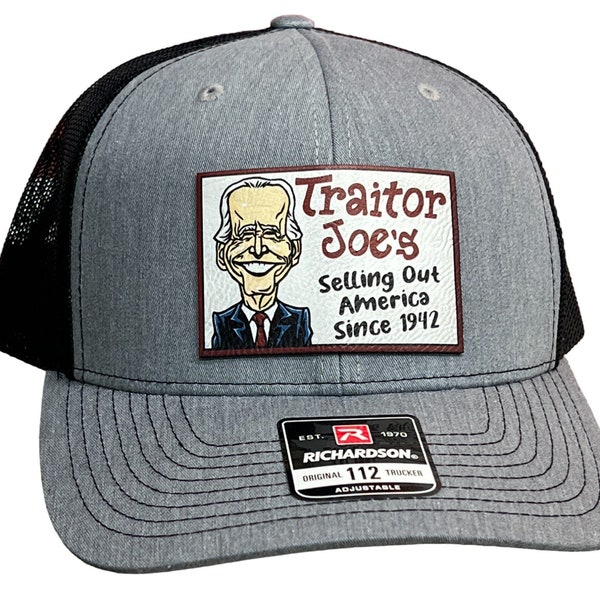 Traitor J’s Trucker Hat UV Printed Premium Leatherette FULL Color Patch on Richardson 112 Trucker Hat.