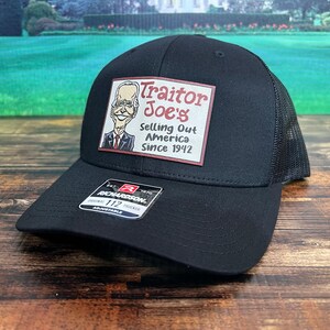 Traitor J’s Trucker Hat UV Printed Premium Leatherette FULL Color Patch on Richardson 112 Trucker Hat. - F5 Custom Designs