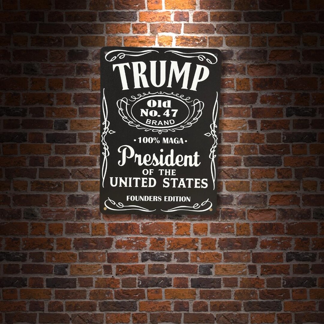 Trump 47 POTUS Commemorative Aluminum Sign: Man Cave Decor - Etsy