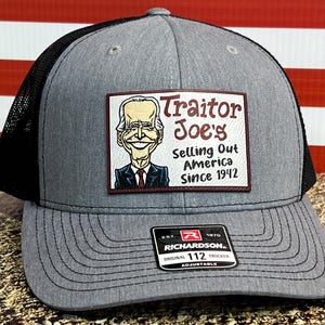 Traitor J’s Trucker Hat UV Printed Premium Leatherette FULL Color Patch on Richardson 112 Trucker Hat. - F5 Custom Designs