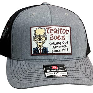 Traitor J’s Trucker Hat UV Printed Premium Leatherette FULL Color Patch on Richardson 112 Trucker Hat. - F5 Custom Designs