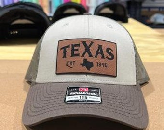Custom Texas Patch Hat on Richardson 112 Trucker Hat