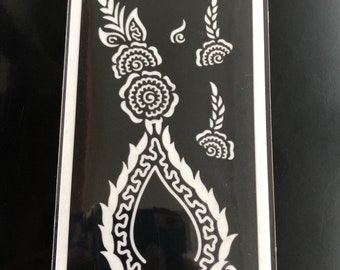 Henna Stencil Tattoo DYI Henna Tattoo Sticker Decal Henna Stencil #S225