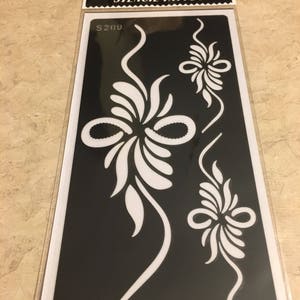 1 PC India Henna Temporary Tattoo Stencils For Hand Feet Arm Legs  DYI #S209