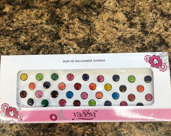 Multicolor Temporary Forehead Body Tattoo Bindi Self Adhesive Stickers !! 1 Pack