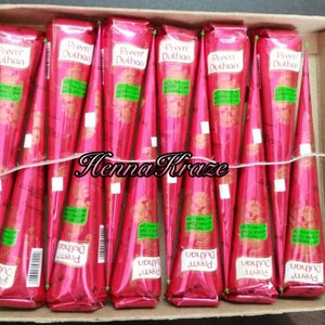 NEW!! 12 Natural  Brown Henna Cones Temporary Tattoo Body Art Mehendi Ink FAST SHIPPING