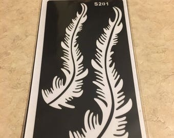 1 PC India Henna Temporary Tattoo Stencils For Hand Feet Arm Legs Decal#S201