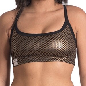 Black & gold Top for Pole dance / Pole Fitness / Pole sport / Activewear / Polewear / pole dance Competition / Exotic pole dance / Pole wear