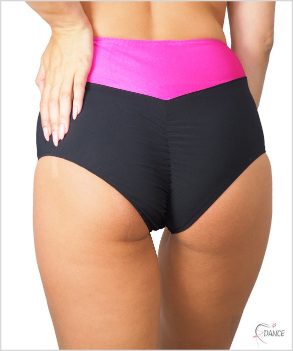High Waisted Pole Dance Shorts Brazilian Pole Shorts Pole Etsy
