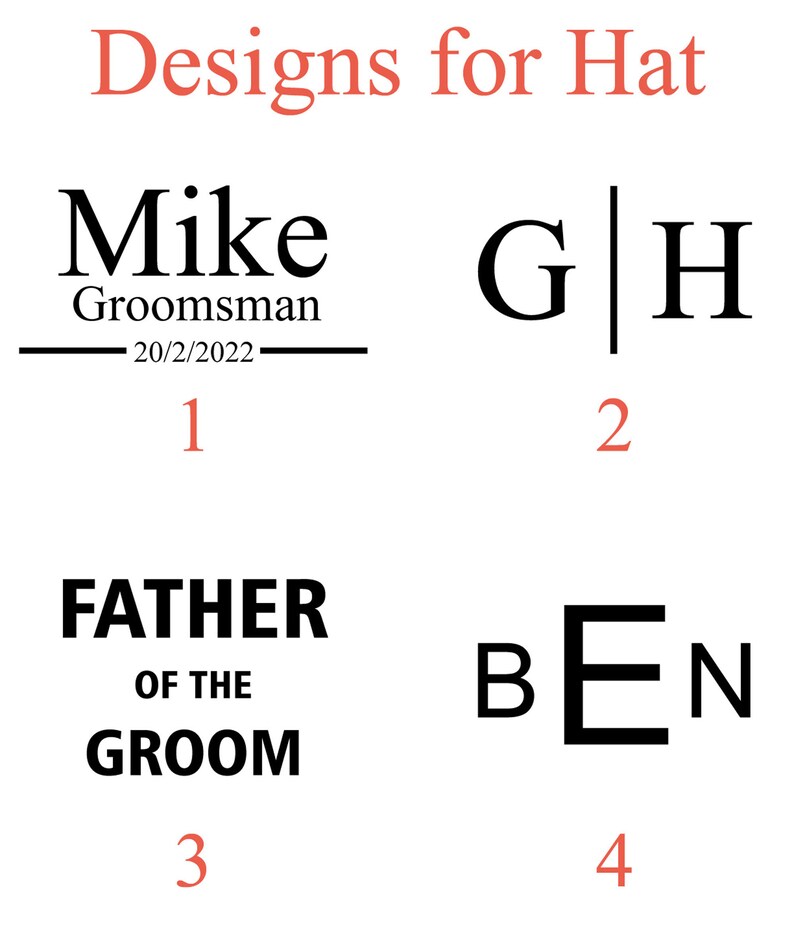 Custom Hat for Men Wedding Party Gifts Personalized Company Etsy