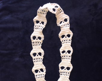 Skull Scarf Crochet Pattern DIGITAL