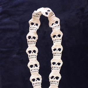 Skull Scarf Crochet Pattern DIGITAL