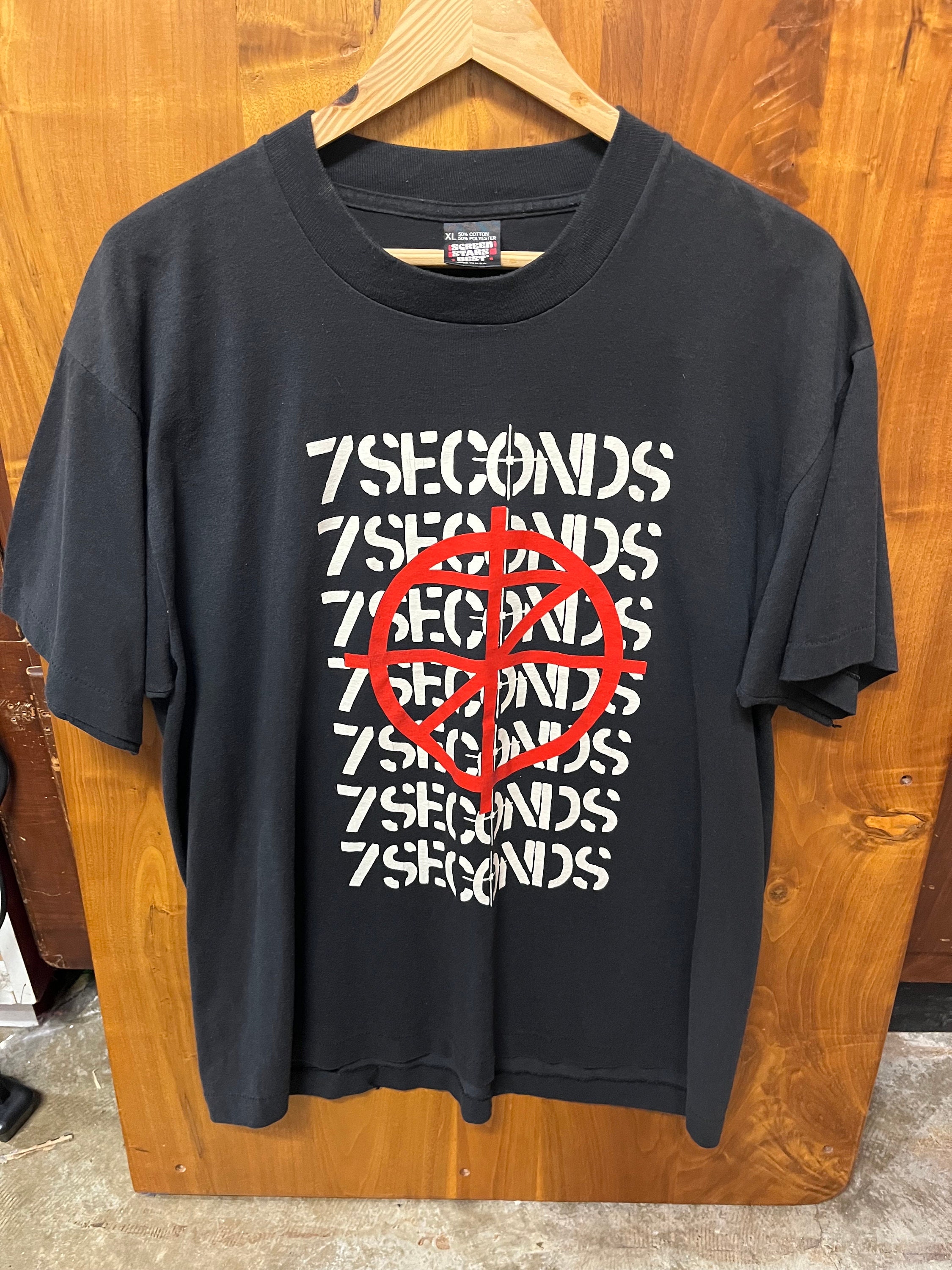 Original 7 Seconds punk band t shirt (XL)