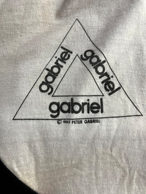 Original 1982 Peter Gabriel t shirt - image 3