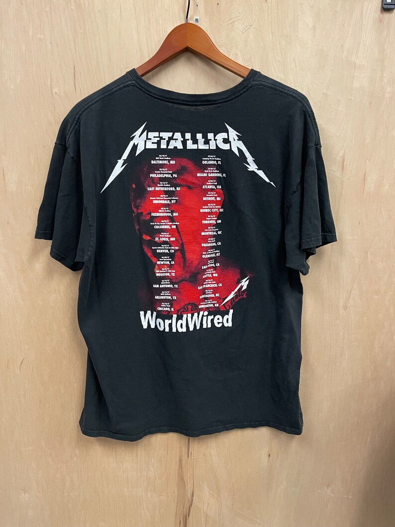 Metallica world Wired Tour Shirt xl Etsy Canada