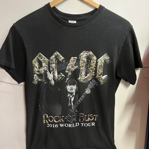 2016 AC/DC Rock or Bust World Tour Shirt S - Etsy