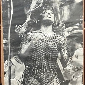 Affiche originale de Tina Turner en direct sur scène