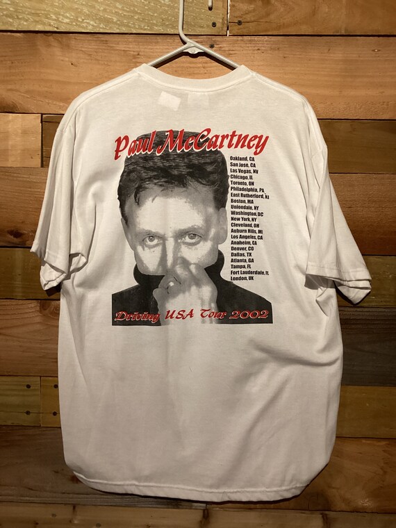 Vintage 2002 Paul McCartney Driving USA tour t-sh… - image 2