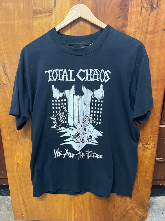 Vintage Total Chaos We Are The Future Graphic Tee… - image 1
