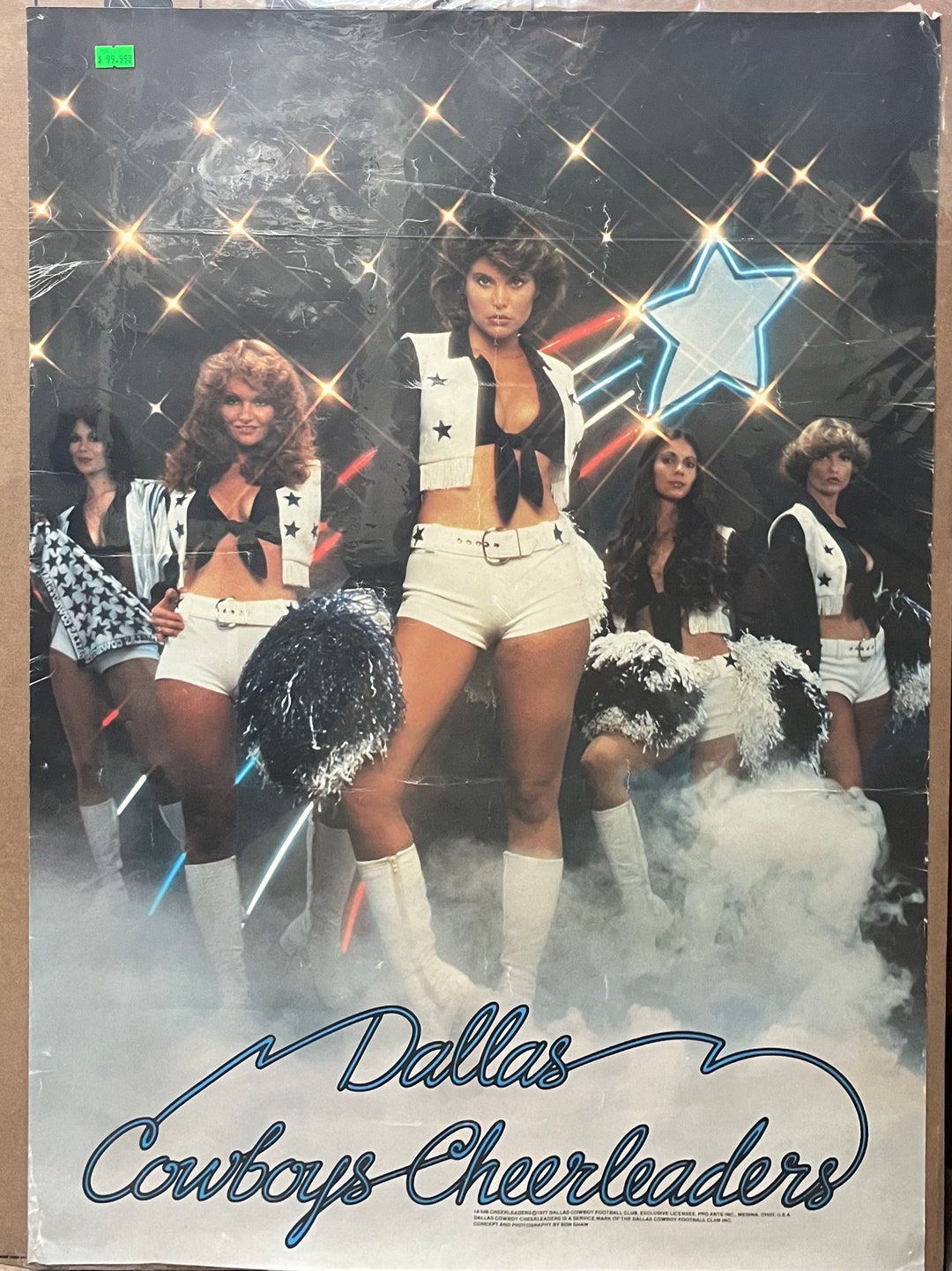 Vintage 1977 Original Dallas Cowboys Cheerleaders Poster Etsy