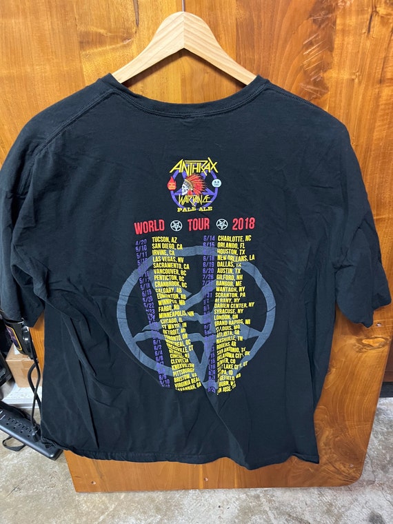 Anthrax/War dance Pale Ale World Tour 2018 t shir… - image 2