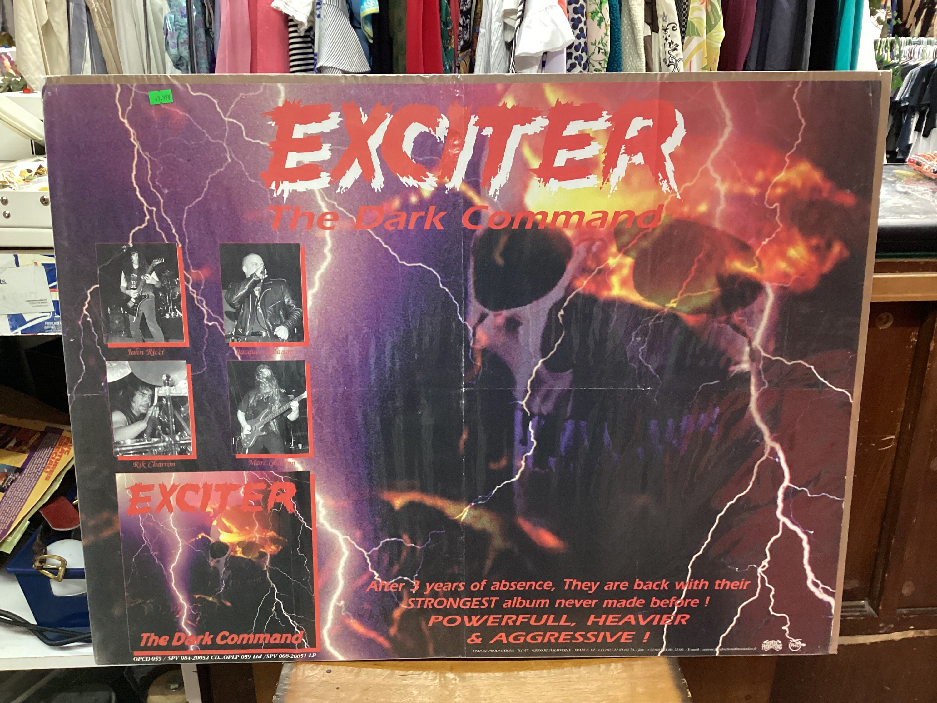 1997 Exciter Promo Poster for the Dark Command Etsy