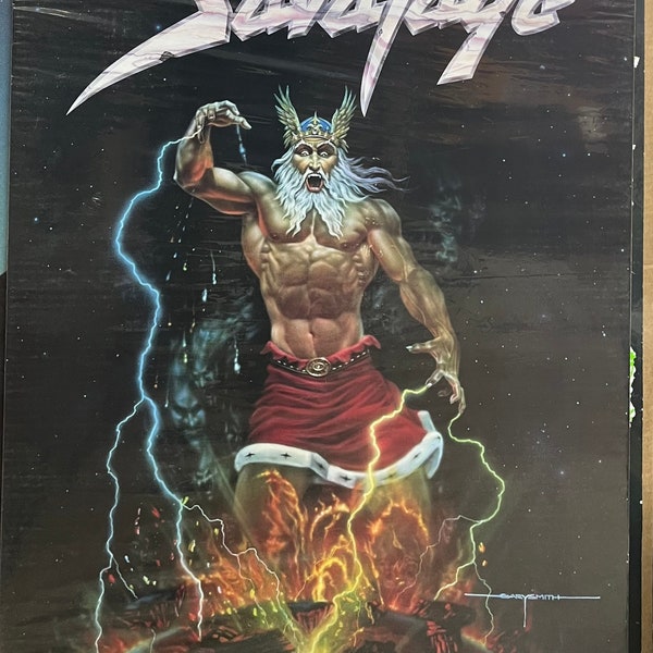 Vintage 1988 SAVATAGE Hall of the Mountain King Album poster