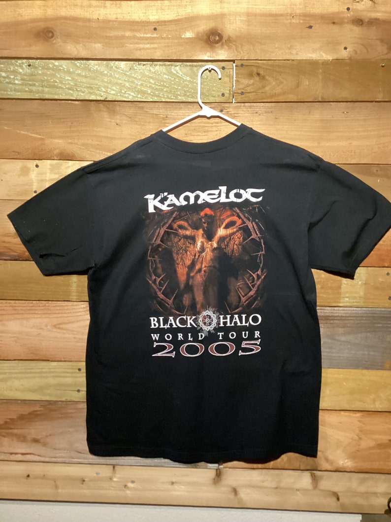 VINTAGE 2005 Kamelot the Black Halo T-shirt XL - Etsy