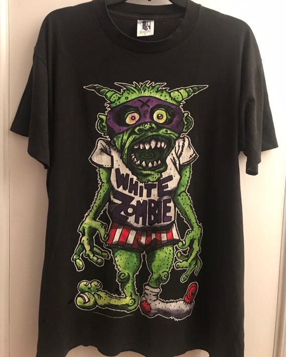 Vintage 1996 WHITE ZOMBIE Freakazoid Heaven Shirt… - image 1