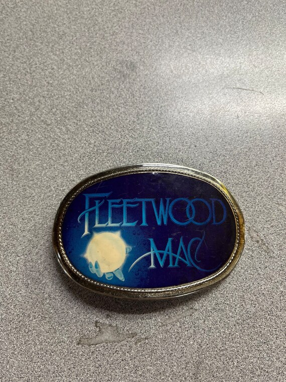 Vintage 1977 Rare Fleetwood Mac Metal Belt Buckle