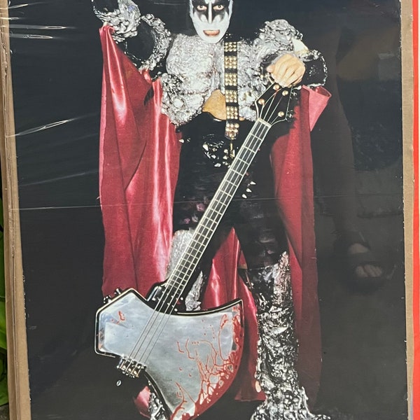 Vintage Original KISS Photo of Gene Poster