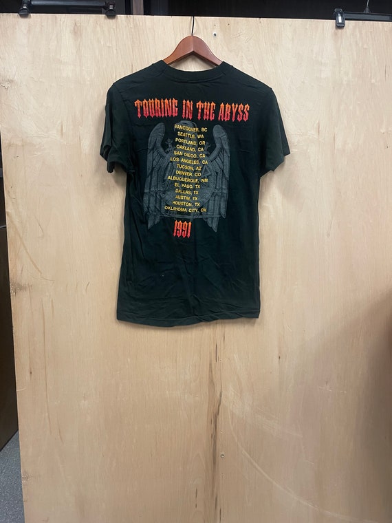 Slayer Touring the Abyss original 1991 Tour Shirt - image 2