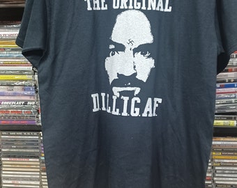 Charles Manson D.i.l.l.i.g.a.f. t-shirt (medium)