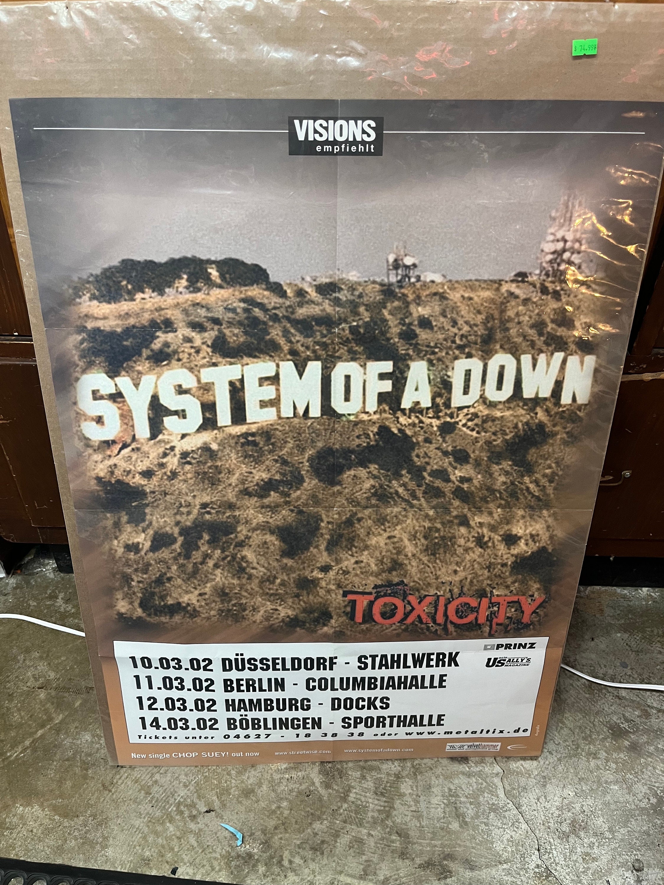 System of a Down - Toxicity Poster 36 x 24 - The Blacklight Zone