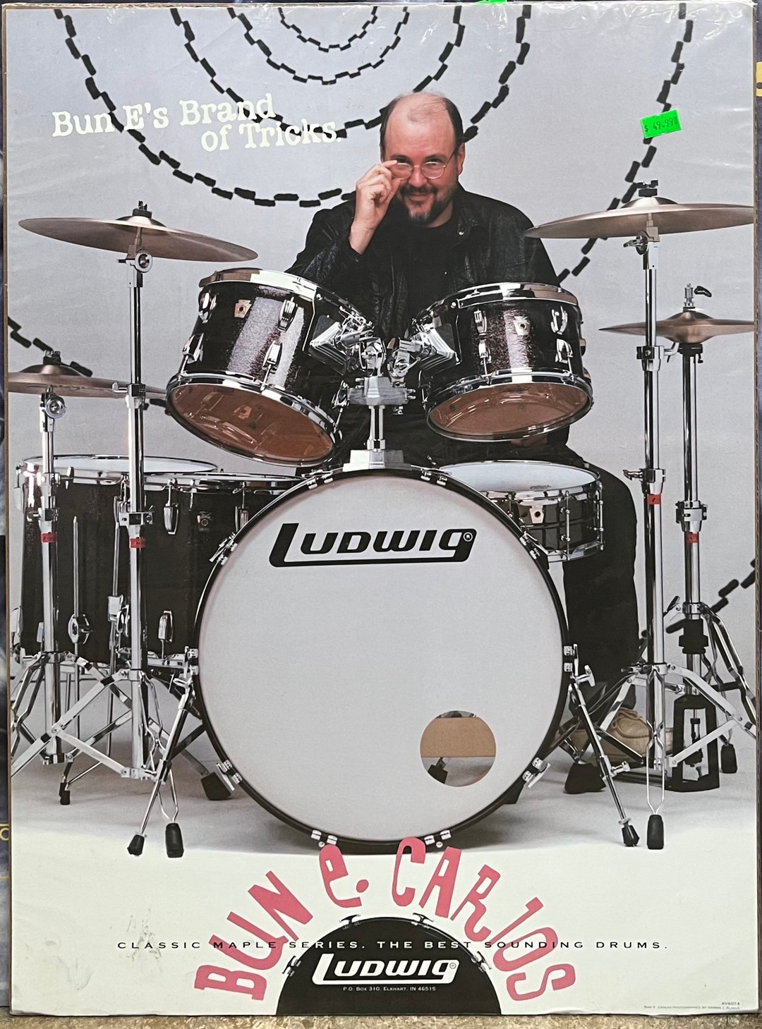 Bun E. Carlos Drummer of CHEAP TRICK Poster Etsy
