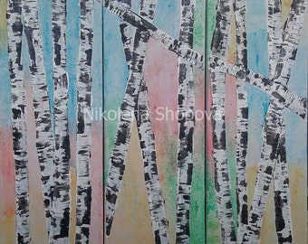 A forest of birches