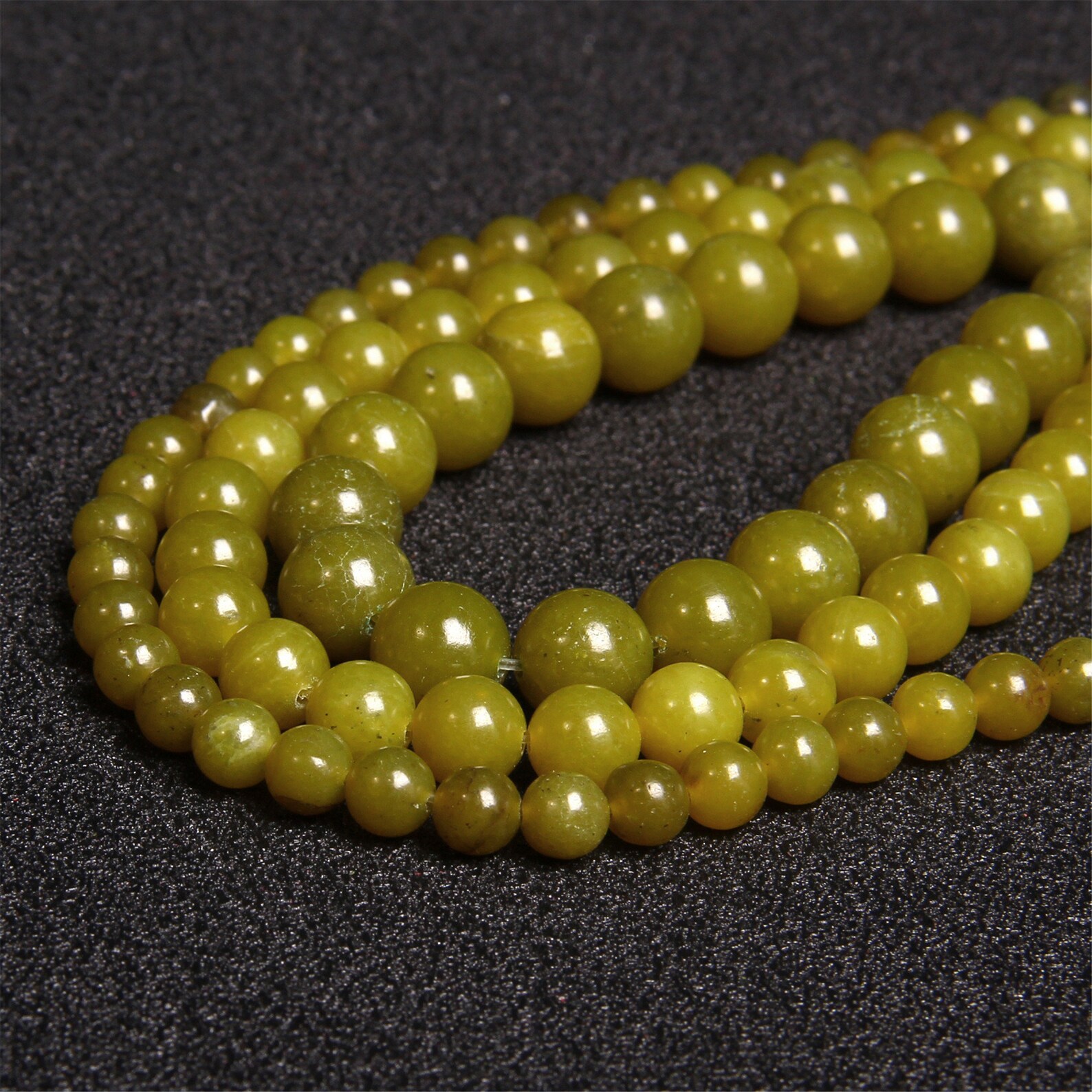 Natural Lemon Jade Stone Beads Green Lemon Jade Gemstone Beads Etsy