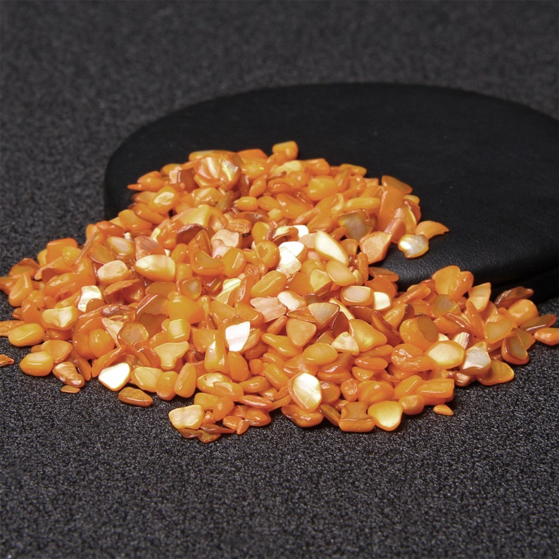 50/100/200G Multicolor Dyed Chips Natural Freshwater Shell Etsy