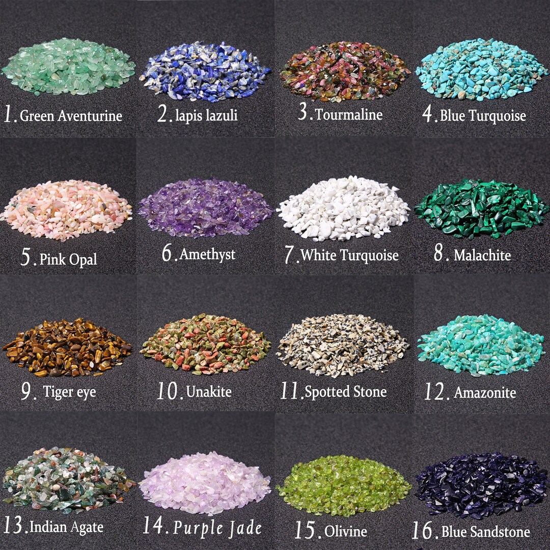 50/100/200G Bulk Natural Gemstone Chips 35mm Undrilled Etsy