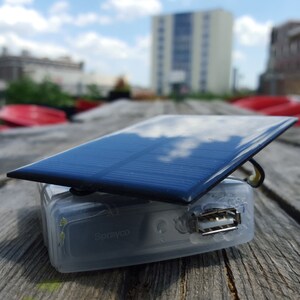 Solar Powered USB Charger Kit